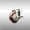 Service Caster 3 Inch 316SS Maroon Polyurethane Wheel Swivel Bolt Hole Caster with Brake SCC SCC-SS316BH20S314-PPUB-MRN-TLB - alternate 1